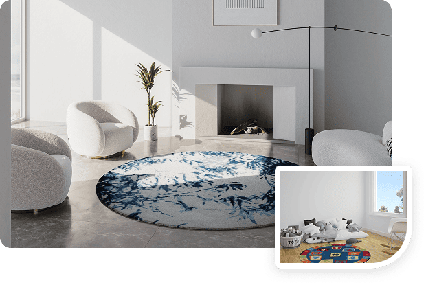 High-end round carpet Dubai