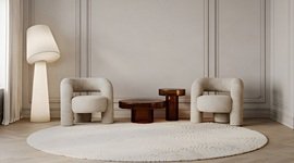 Round carpet for living rooms Dubai
