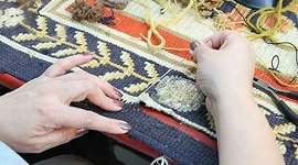Silled Carpet stiching curtain 1