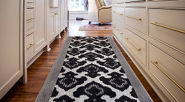 Stylish hallway carpet
